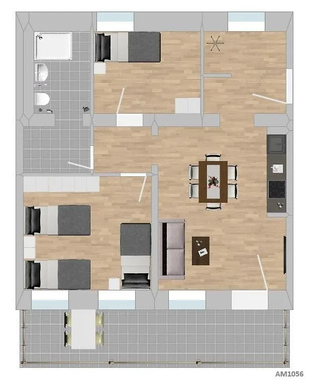 Daire Am1056 - Moderne Monteur Oder Ferienwohnung Amberg